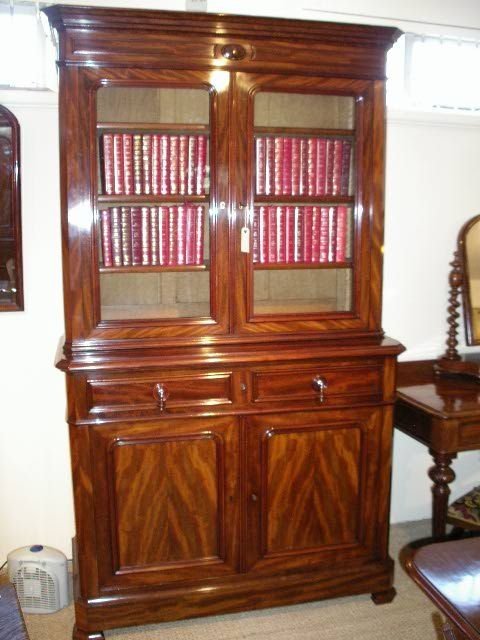 19th Century 2 Part Mahognay Bookcase